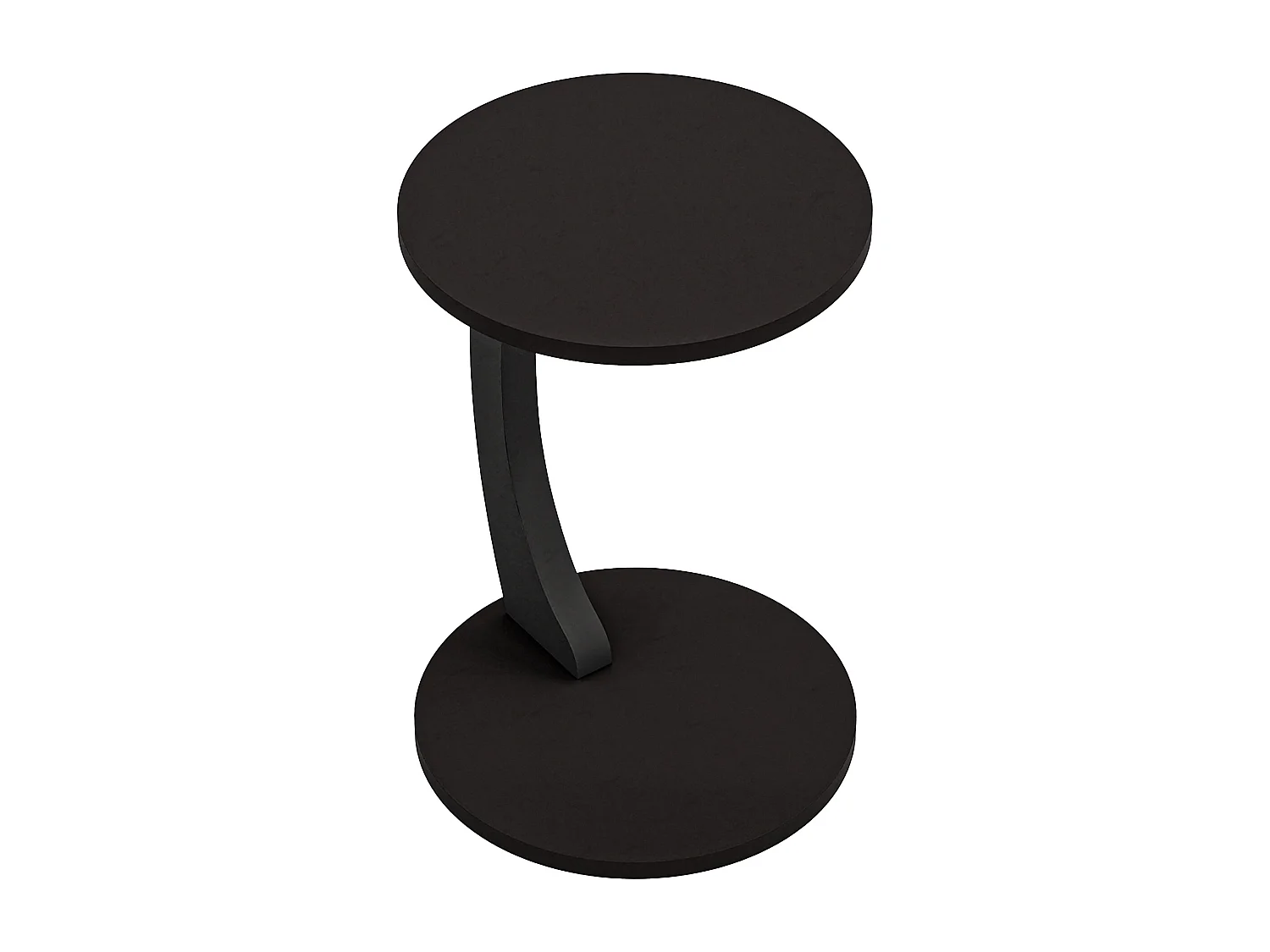 Table d’appoint Holeby 56 x 38 cm noir mat [en.casa]
