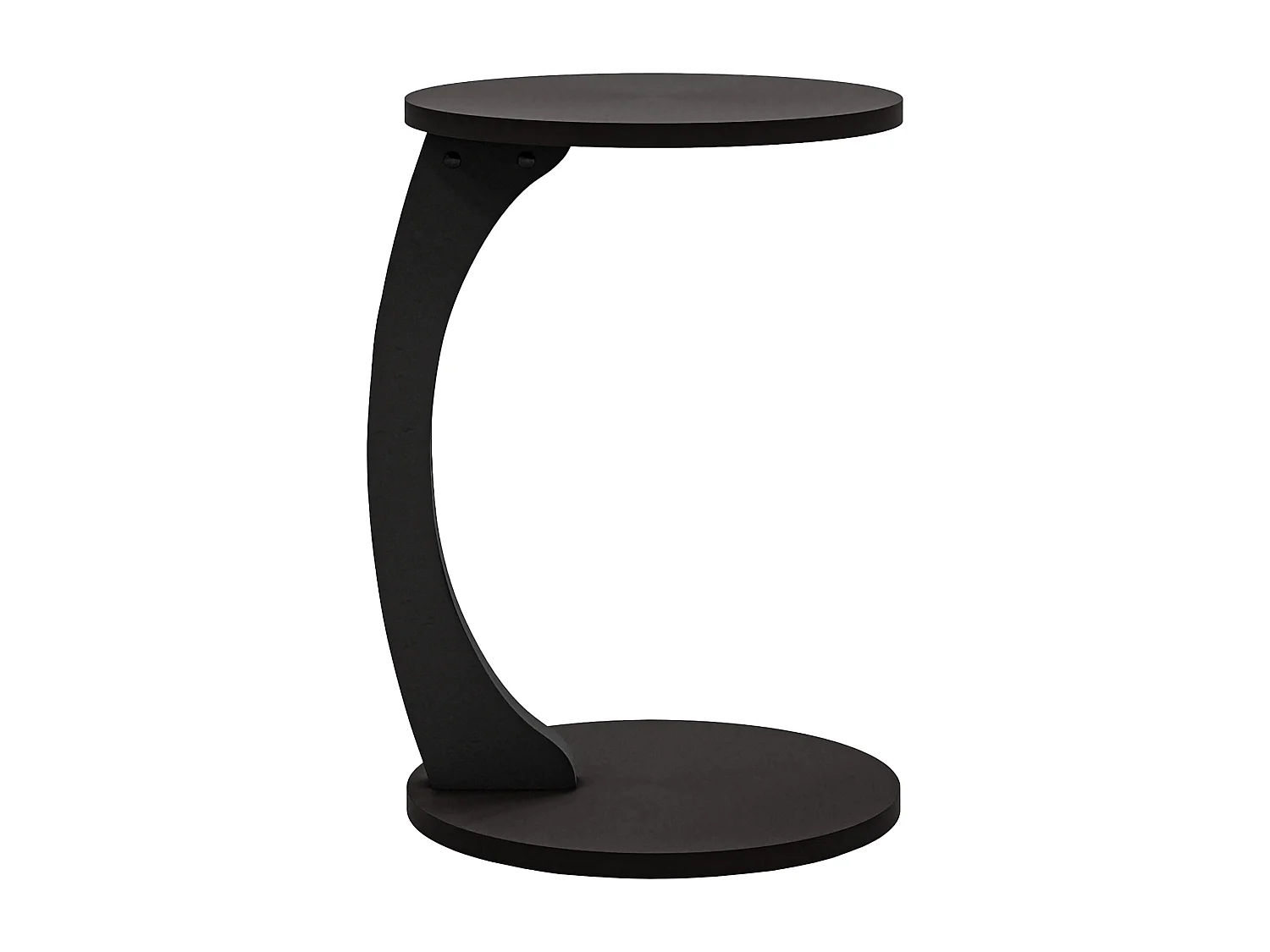Table d’appoint Holeby 56 x 38 cm noir mat [en.casa]