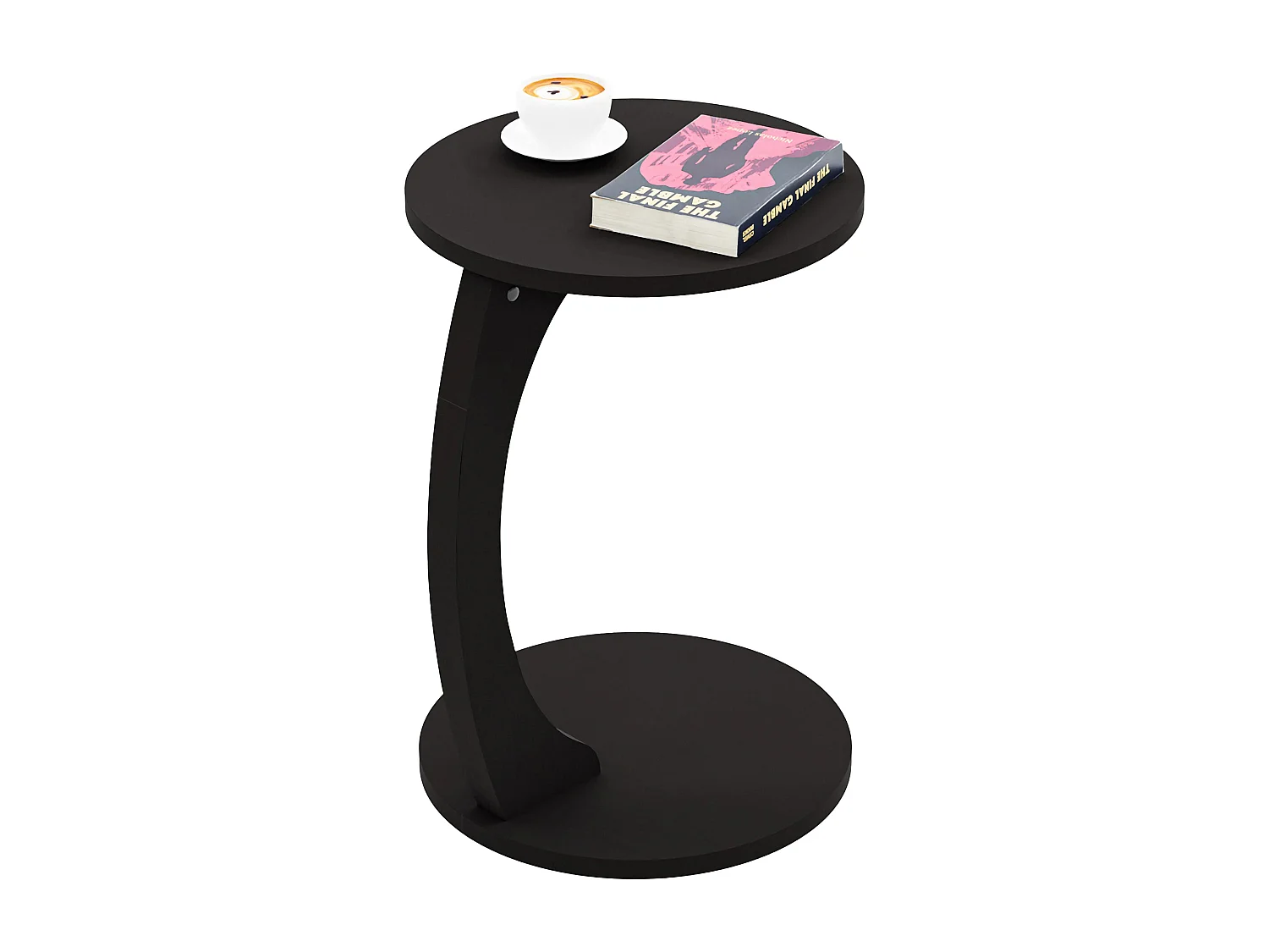 Table d’appoint Holeby 56 x 38 cm noir mat [en.casa]