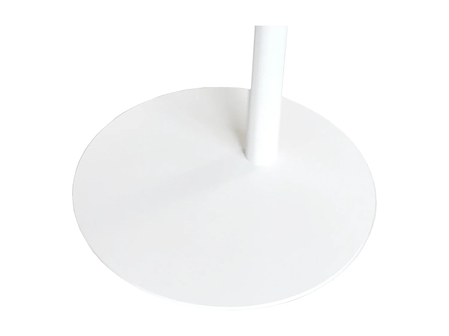 Table d'appoint Nastätten métal 50 x 50 x 38 cm blanc [en.casa]