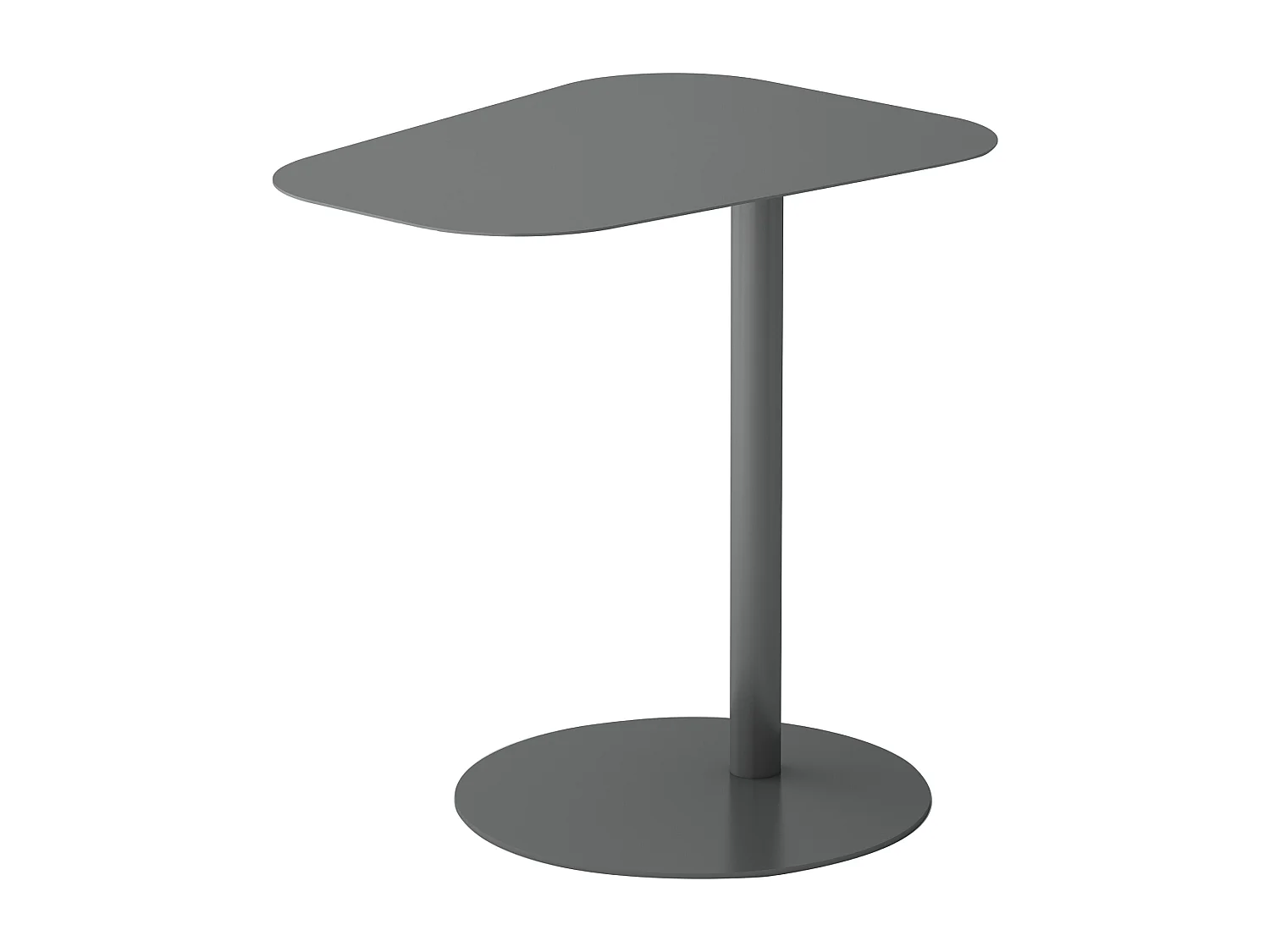Table d'appoint Nastätten métal 50 x 50 x 38 cm gris mat [en.casa]