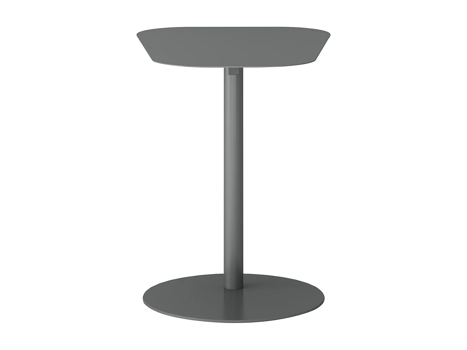 Table d'appoint Nastätten métal 50 x 50 x 38 cm gris mat [en.casa]