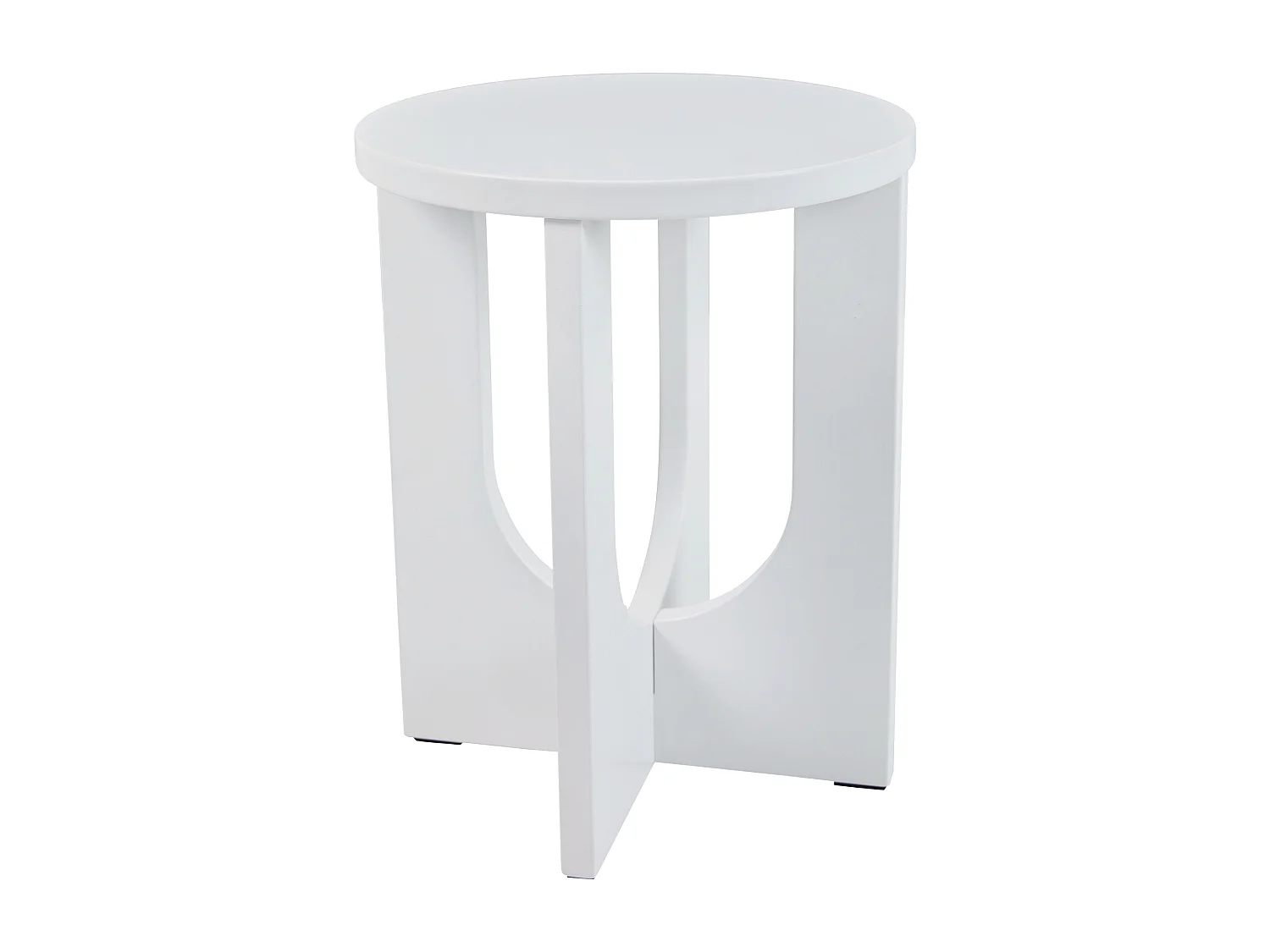 Table d'appoint Kysdajore 50 x 40 cm blanc [en.casa]