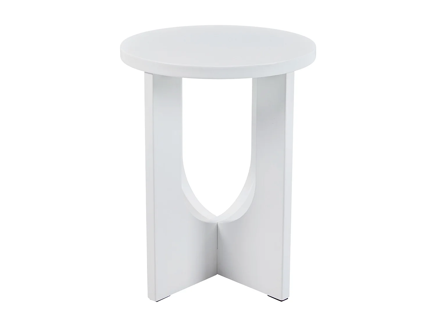 Table d'appoint Kysdajore 50 x 40 cm blanc [en.casa]
