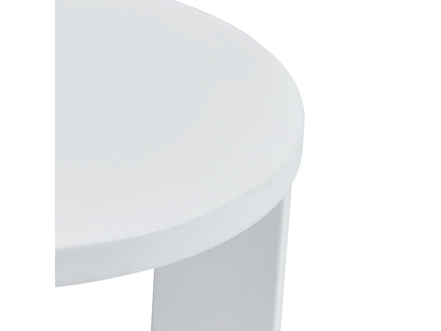Table d'appoint Kysdajore 50 x 40 cm blanc [en.casa]