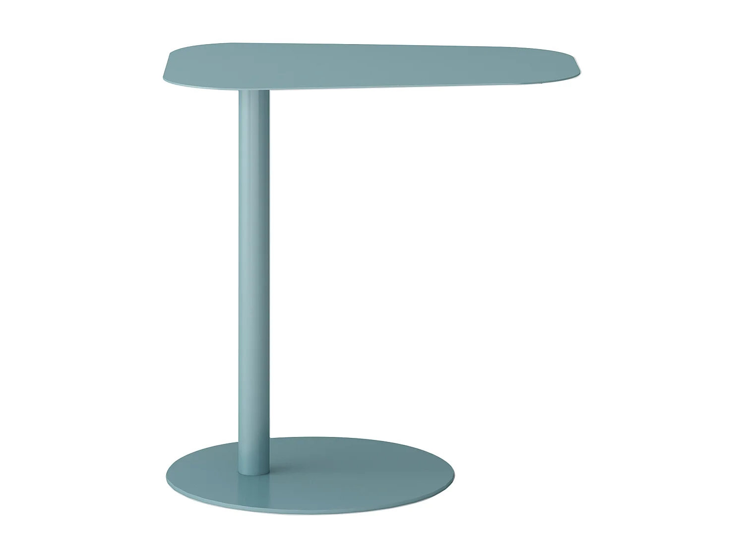 Table d'appoint Nastätten métal 50 x 50 x 38 cm bleu mat [en.casa]