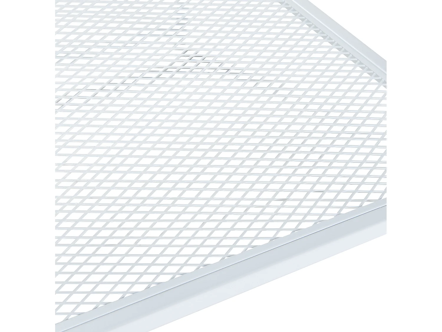 Table d'appoint Ruokolahti acier 51 x 51 x 51 cm blanc mat [en.casa]