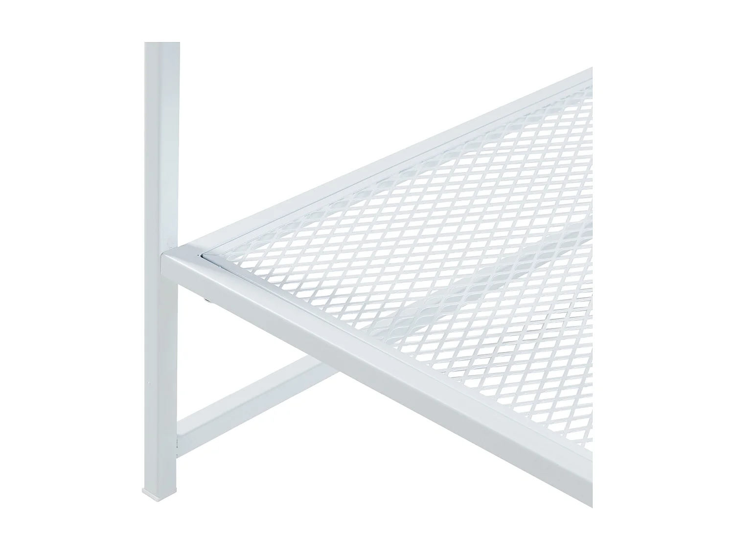 Table d'appoint Ruokolahti acier 51 x 51 x 51 cm blanc mat [en.casa]