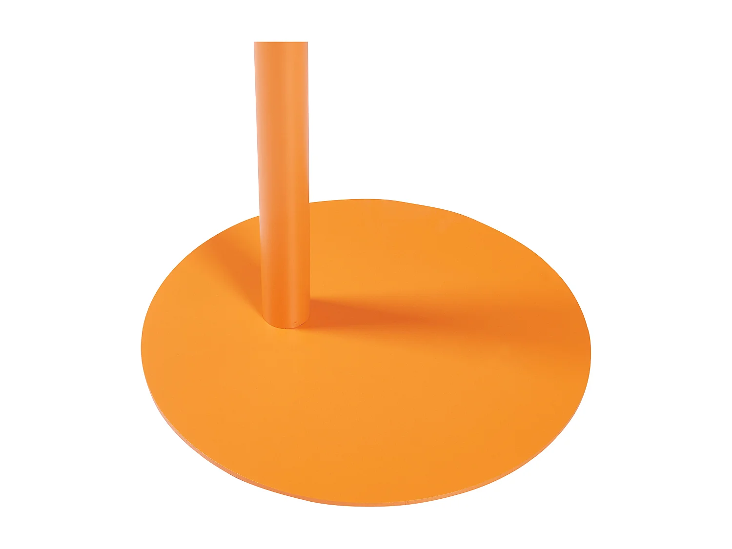 Table d'appoint Nastätten métal 50 x 50 x 38 cm orange [en.casa]