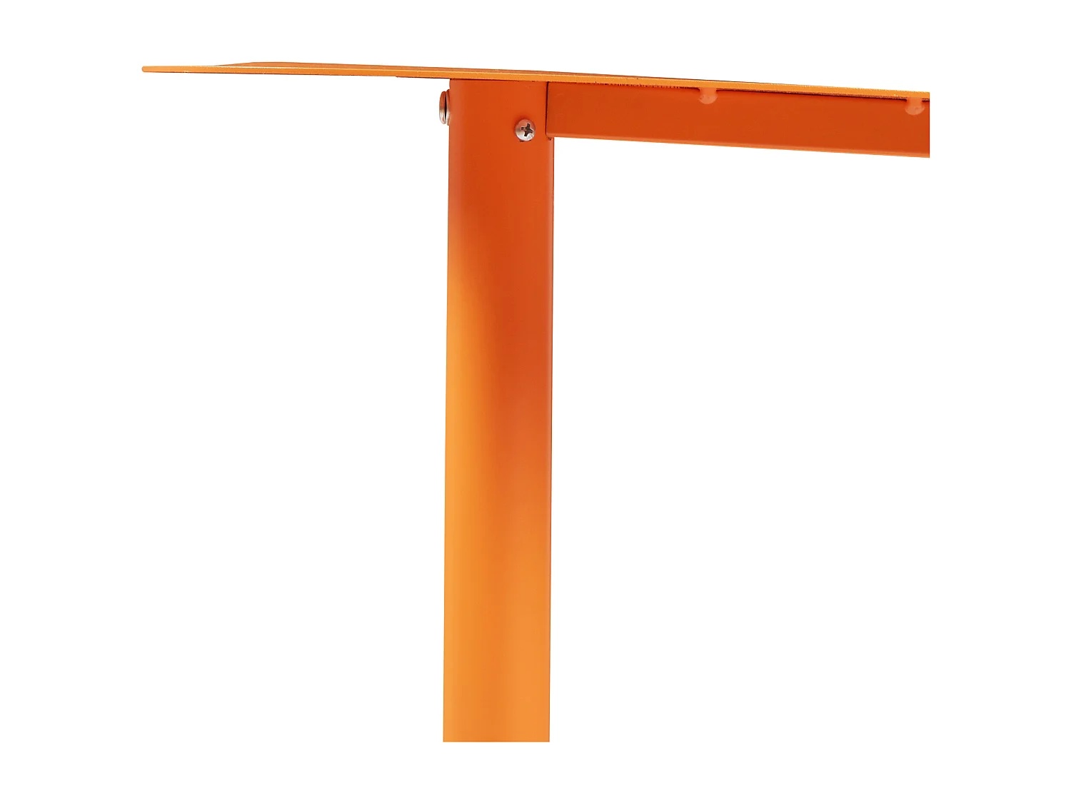Table d'appoint Nastätten métal 50 x 50 x 38 cm orange [en.casa]