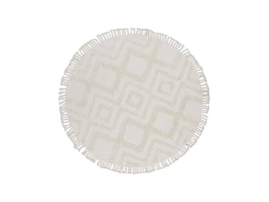 Hilma vloerkleed Ø200cm wit.