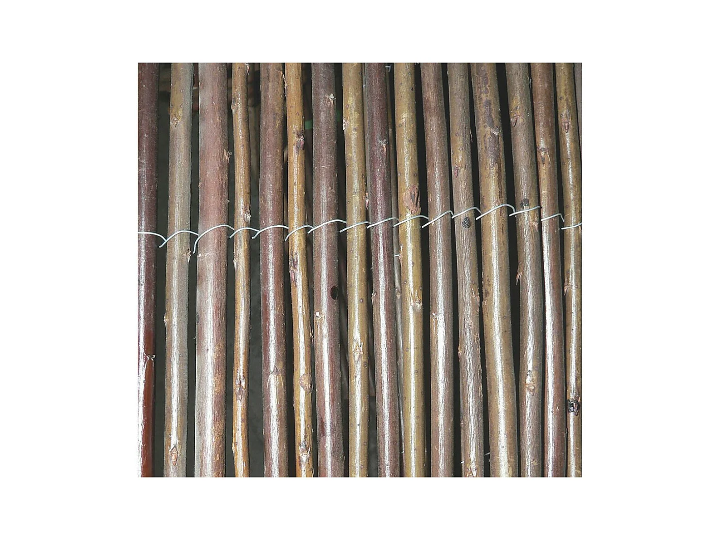 Cerca de mimbre "Vimet" marrón 2.00 x 3.00 m para un jardín natural y elegante