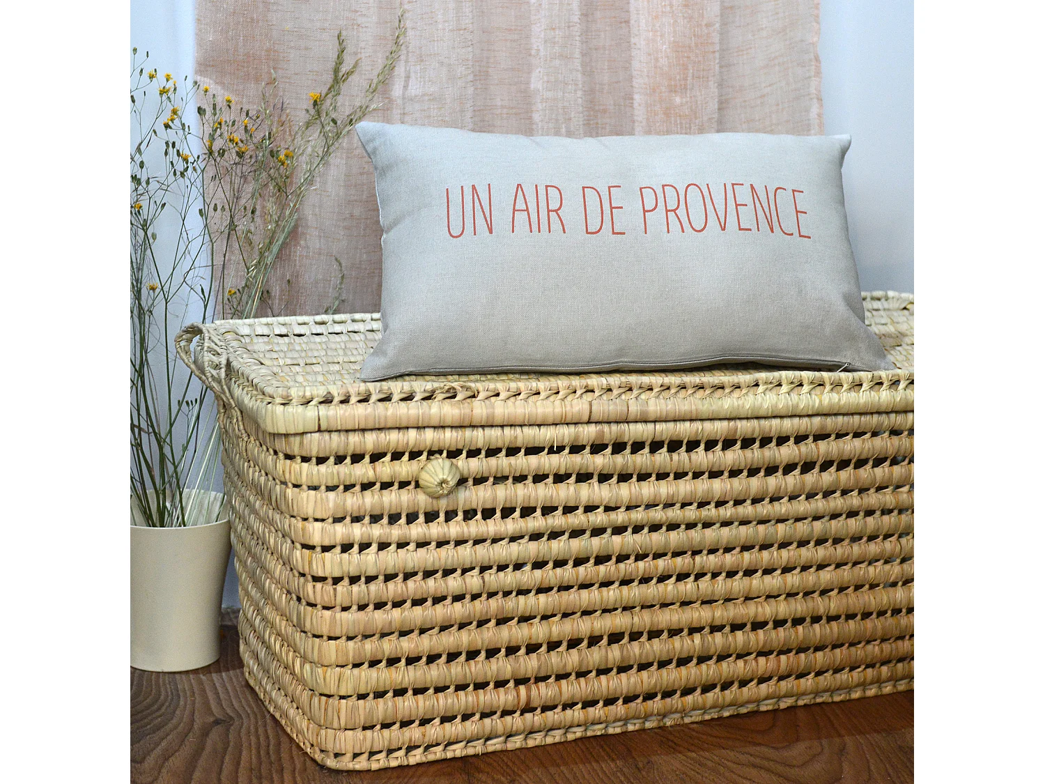 Cojín estampado "aire de Provenza"