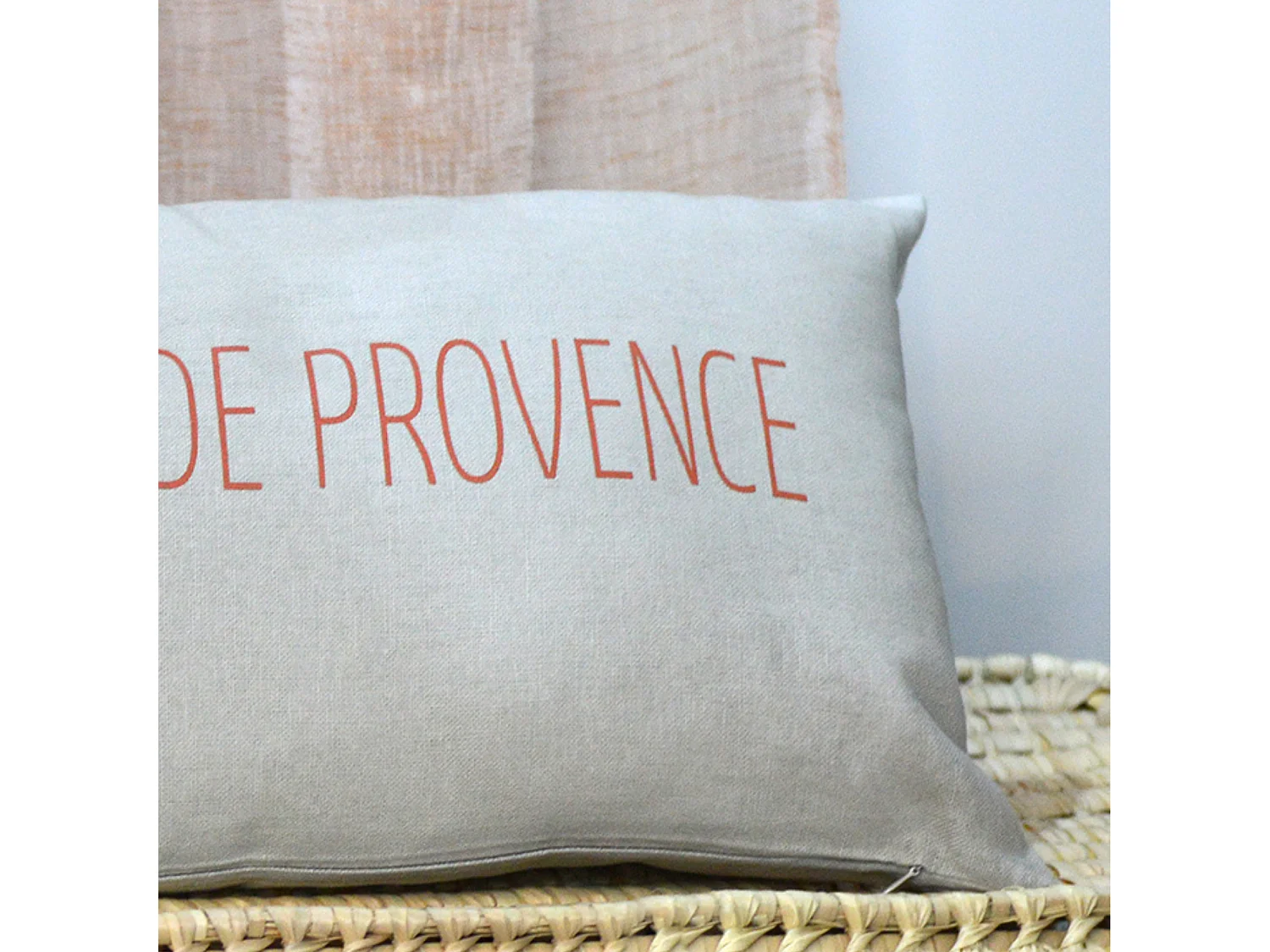 Cojín estampado "aire de Provenza"