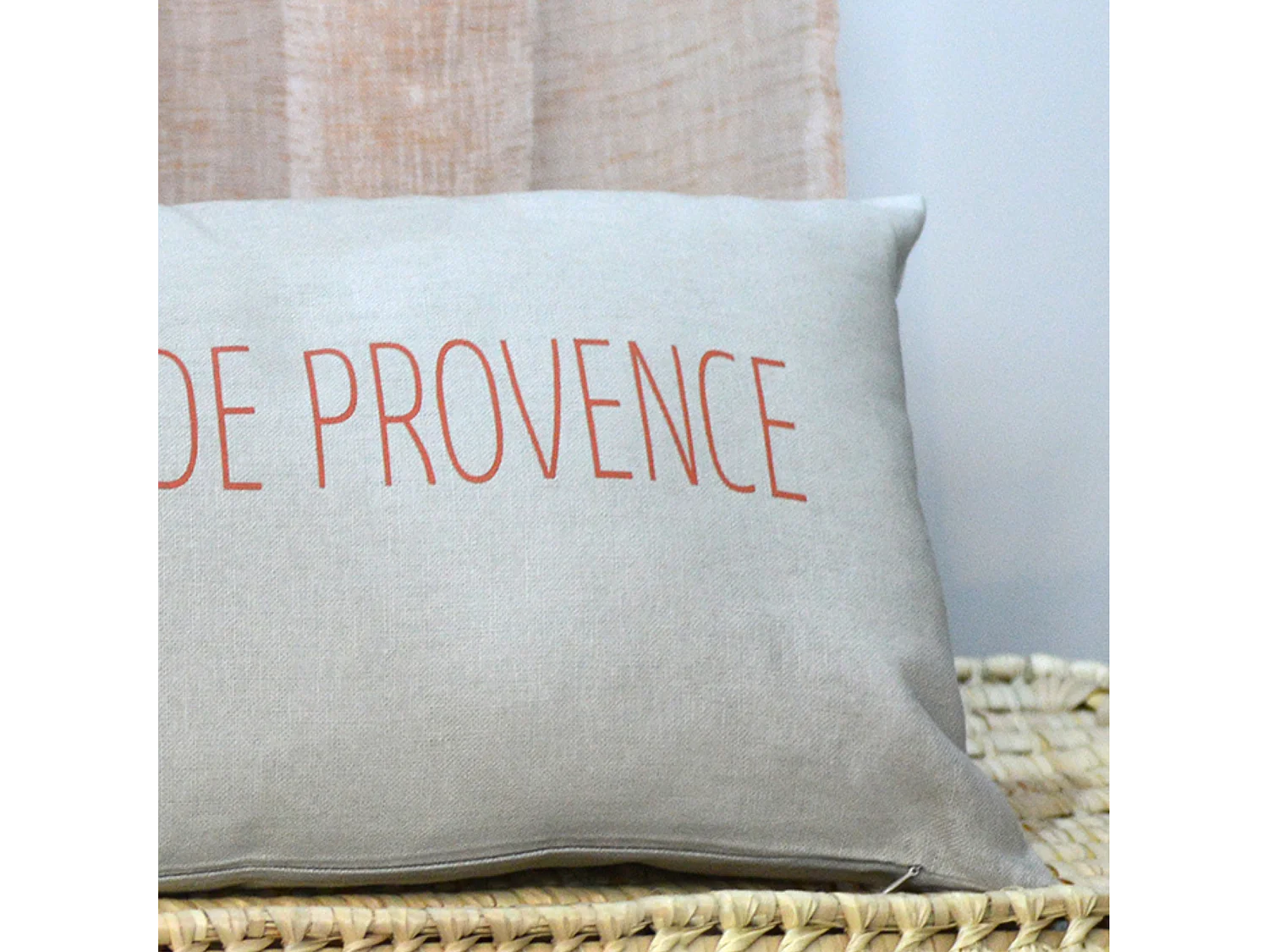 Cojín estampado "aire de Provenza"