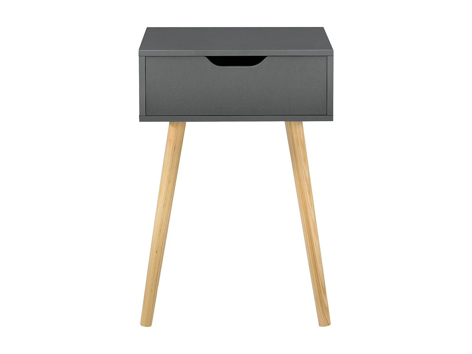 Lot de 2 tables d'appoint Östersund 60 x 40 x 30 cm gris foncé [en.casa]