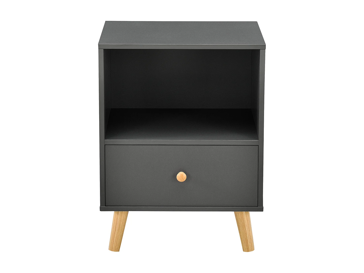 Lot de 2 tables d'appoint Sundsvall 54 x 40 x 30 cm gris foncé [en.casa]