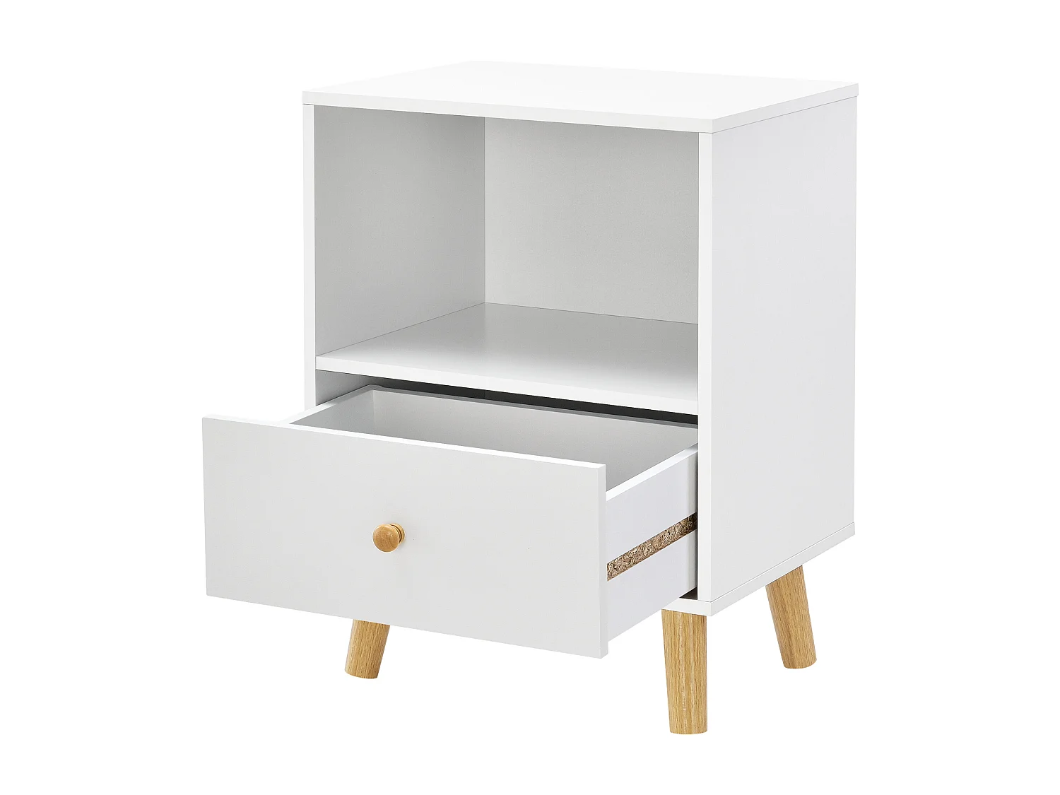 Lot de 2 tables d'appoint Sundsvall 54 x 40 x 30 cm blanc [en.casa]