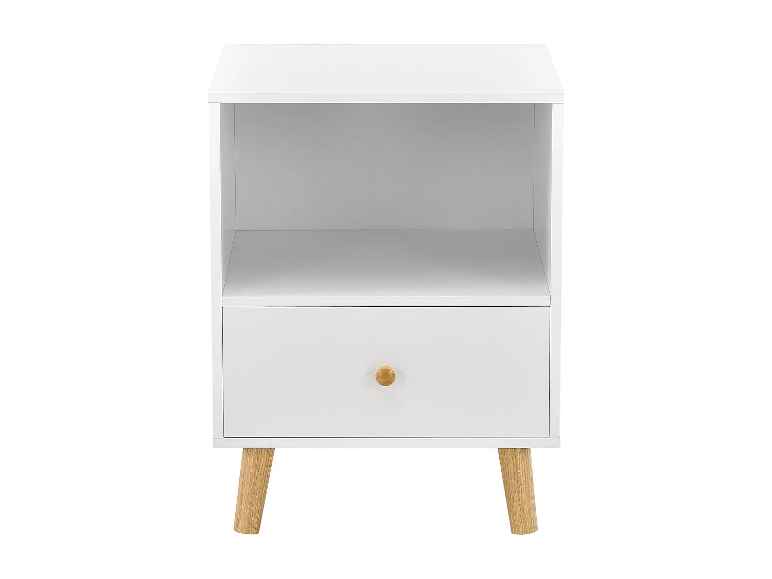 Lot de 2 tables d'appoint Sundsvall 54 x 40 x 30 cm blanc [en.casa]