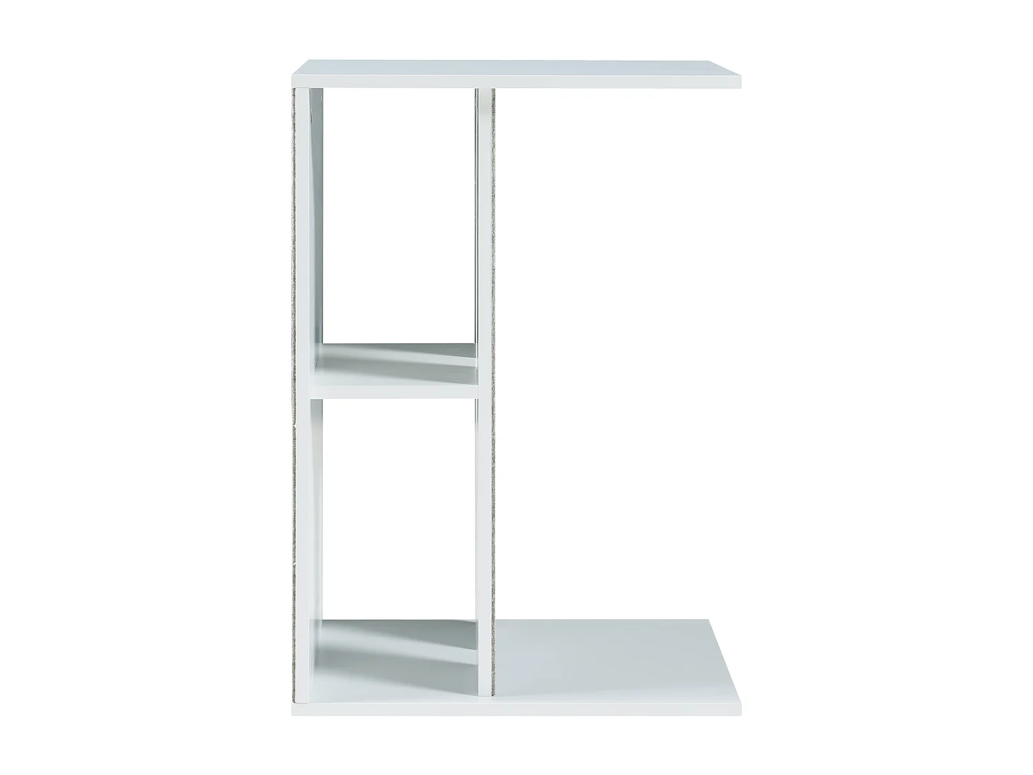 Table d'appoint avec griffoir pour chat Ljungby 58 x 40 x 30 cm blanc [en.casa]