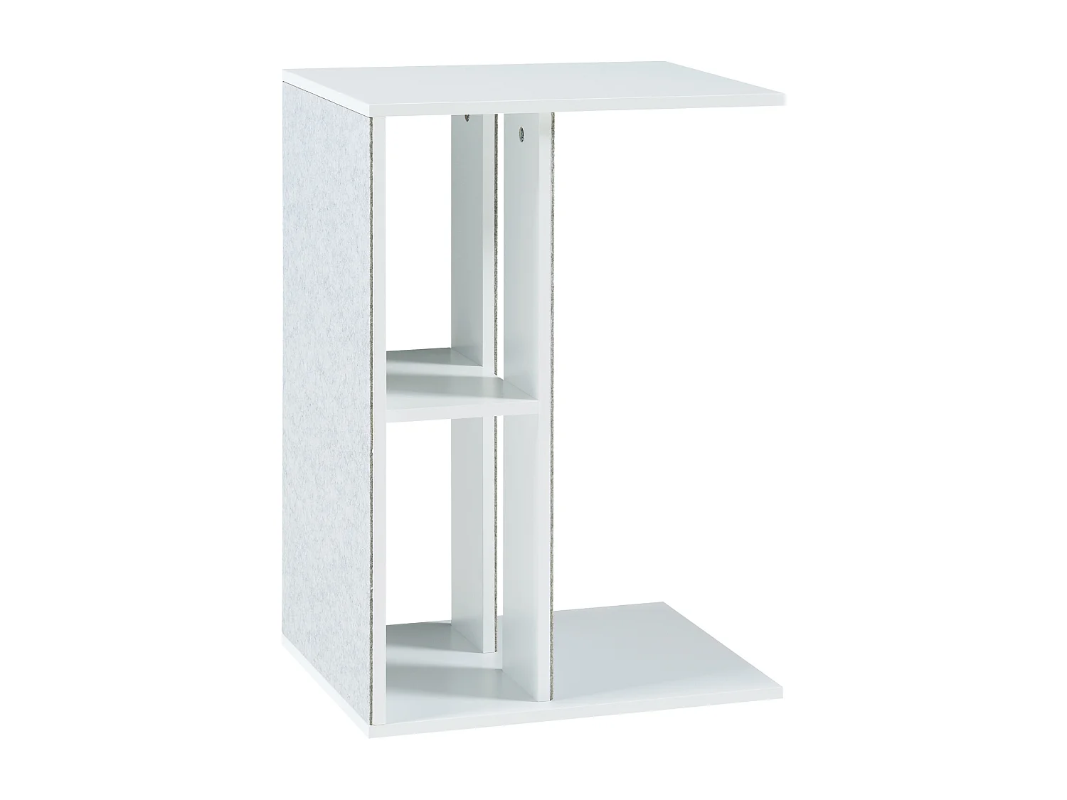 Table d'appoint avec griffoir pour chat Ljungby 58 x 40 x 30 cm blanc [en.casa]