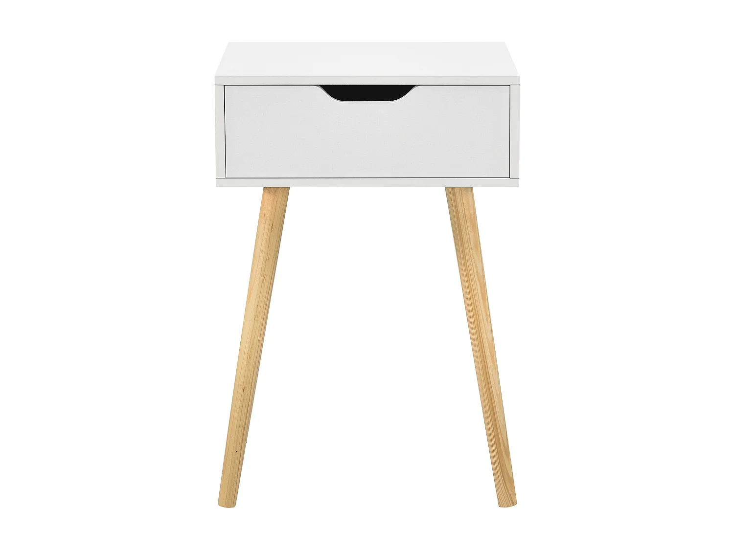 Lot de 2 tables d'appoint Östersund 60 x 40 x 30 cm blanc [en.casa]
