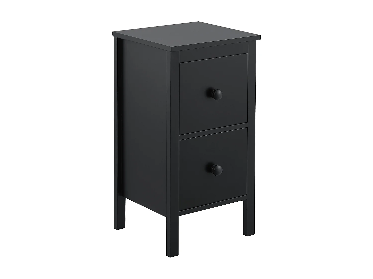 Table d'appoint Urjala avec 2 tiroirs 52 x 27 x 25 cm noir [en.casa]