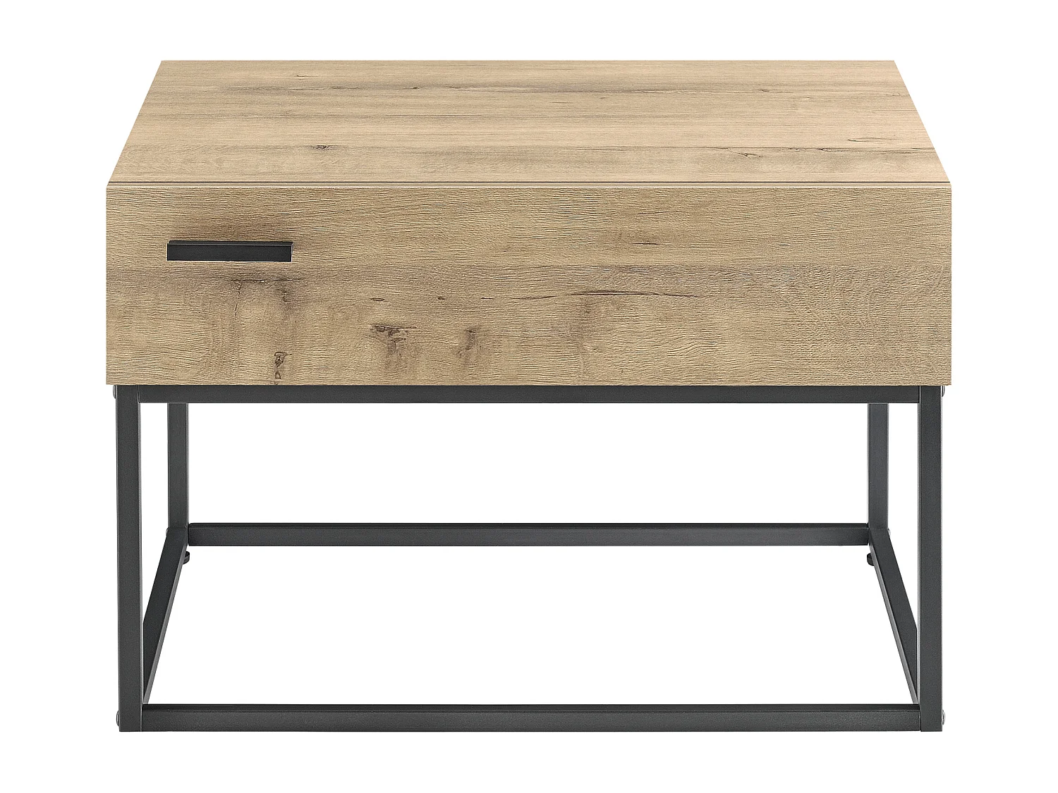 Table d'Appoint Hylte avec TIroir 39 x 55 x 40 cm Effet Chêne Noir [en.casa]