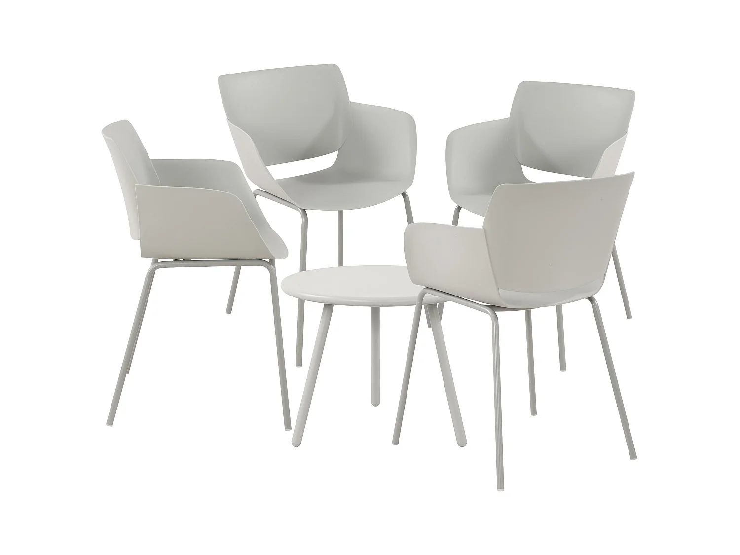 Ensemble de jardin - Table + 4 Chaises - Minota