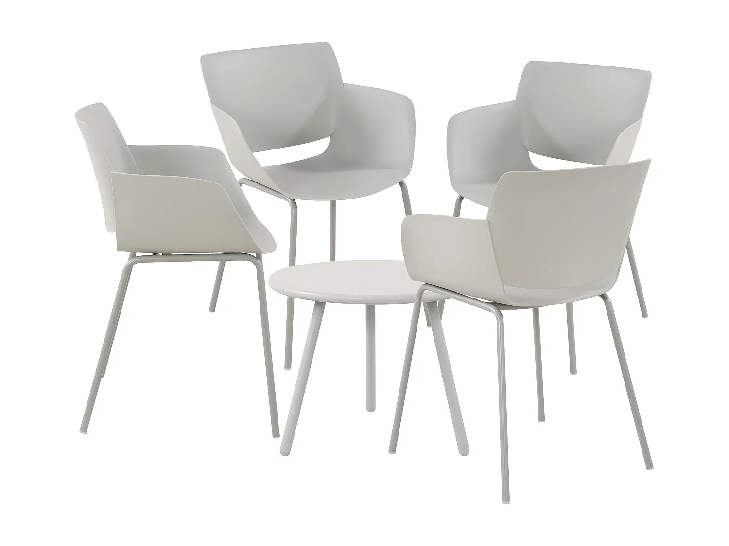 Ensemble de jardin - Table + 4 Chaises - Minota