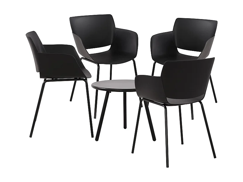 Ensemble de jardin - Table + 4 Chaises - Minota