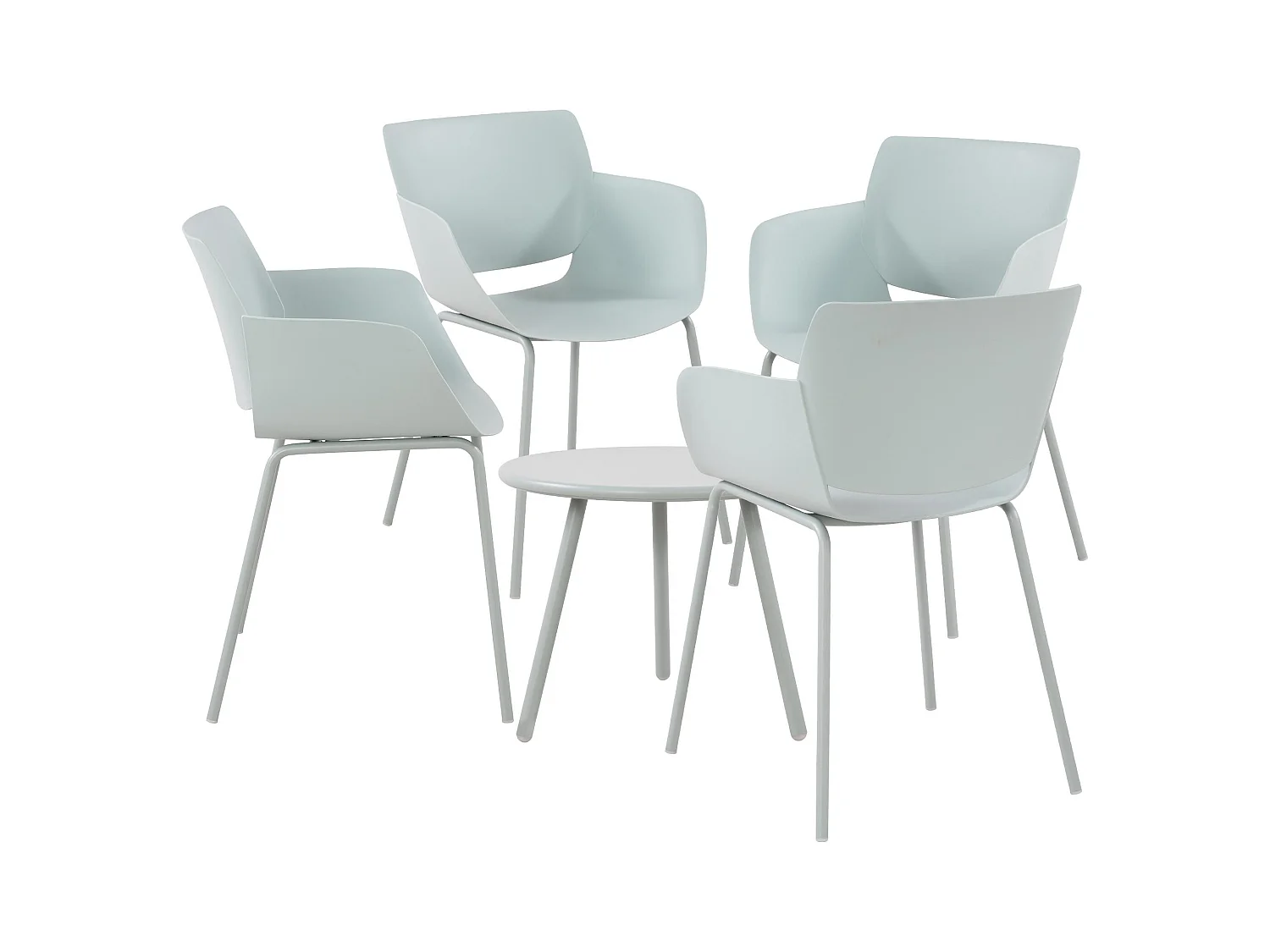 Ensemble de jardin - Table + 4 Chaises - Minota