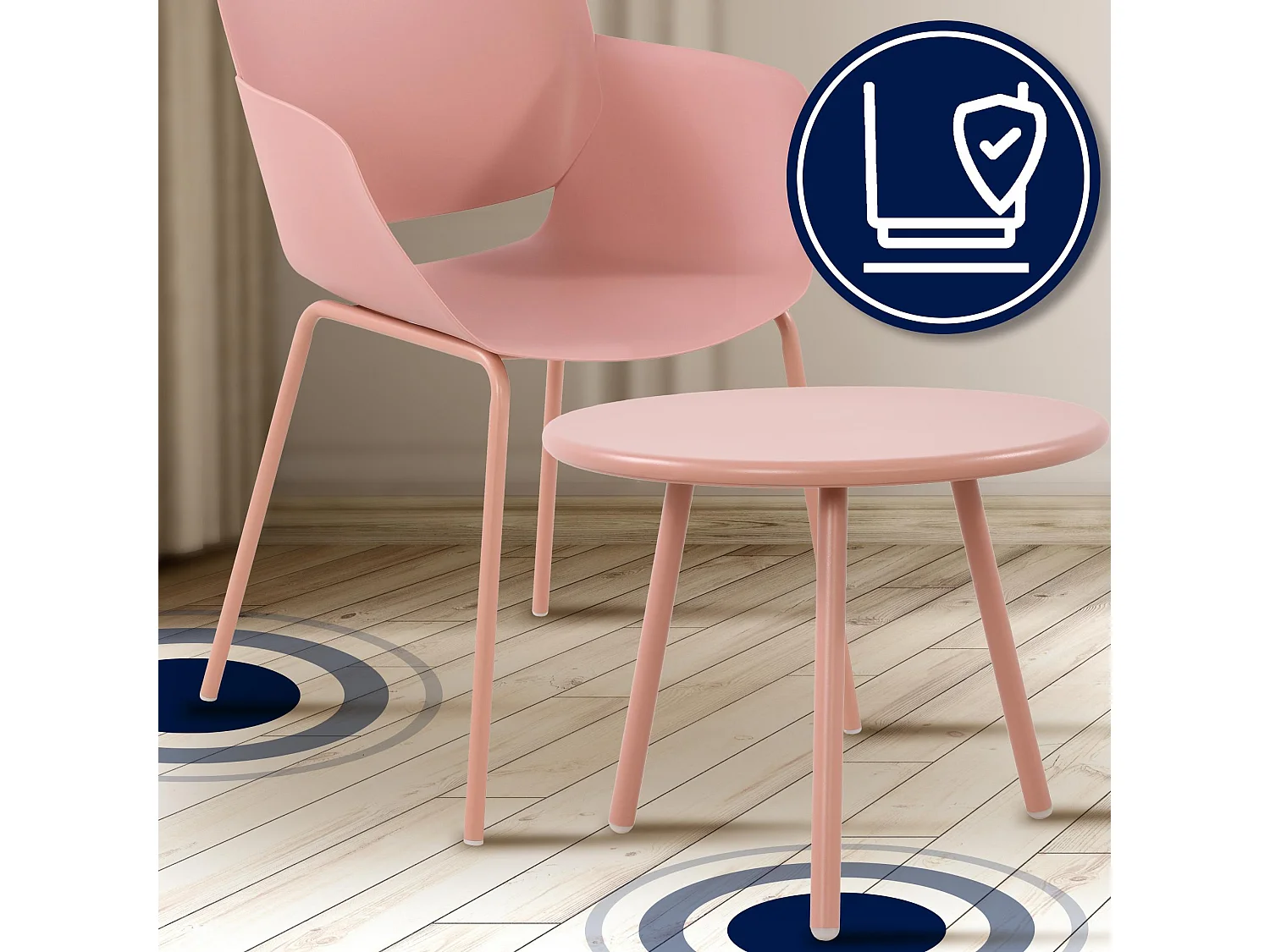 Ensemble de jardin - Table + 4 Chaises - Minota