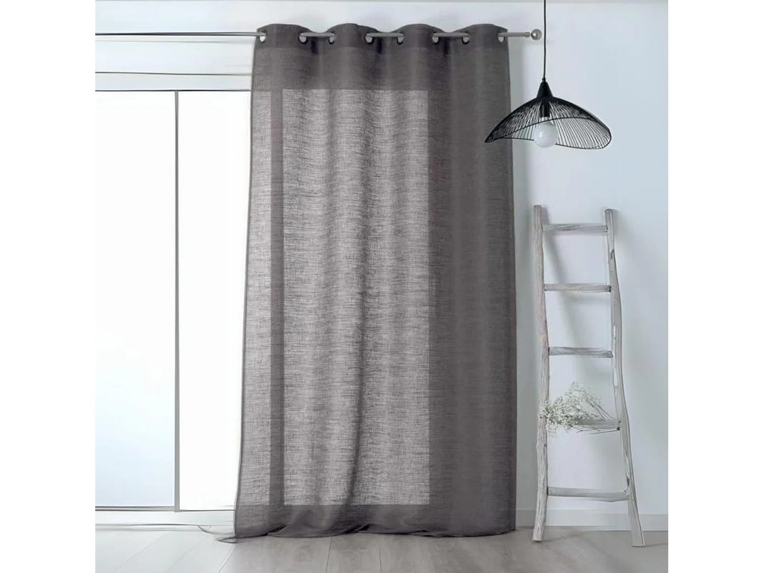 Voilage Aérien en toile de jute