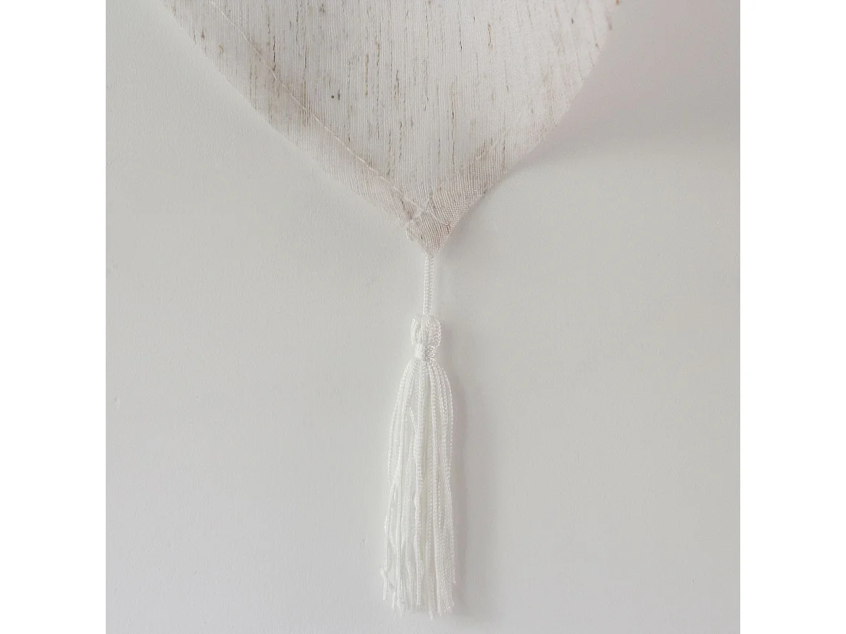 Paire de Voilages à Pointes "Louna" 60x90cm Blanc