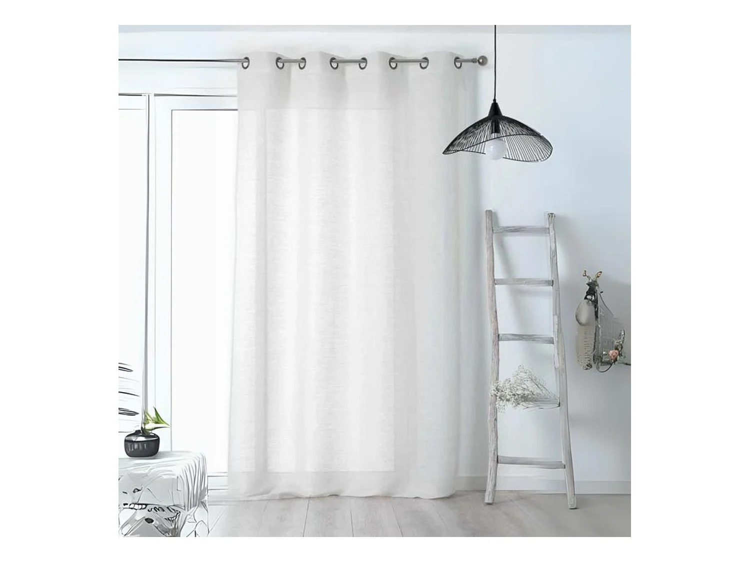 Voilage Aérien en toile de jute