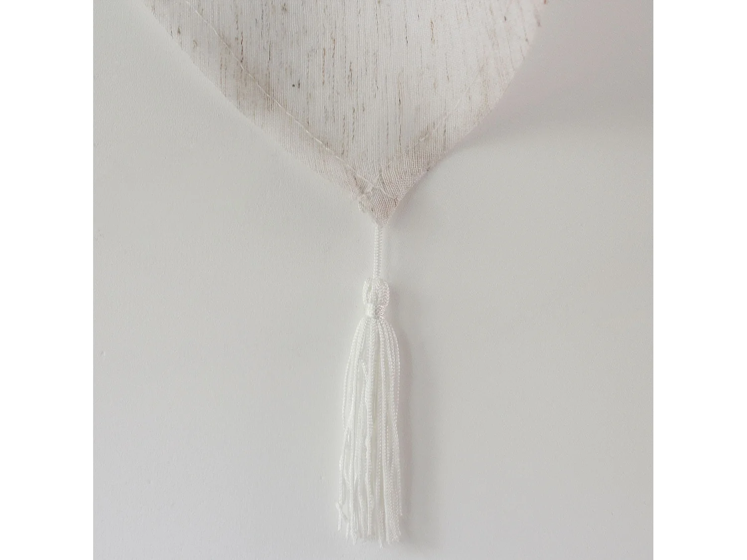 Paire de Voilages à Pointes "Louna" 60x160cm Blanc