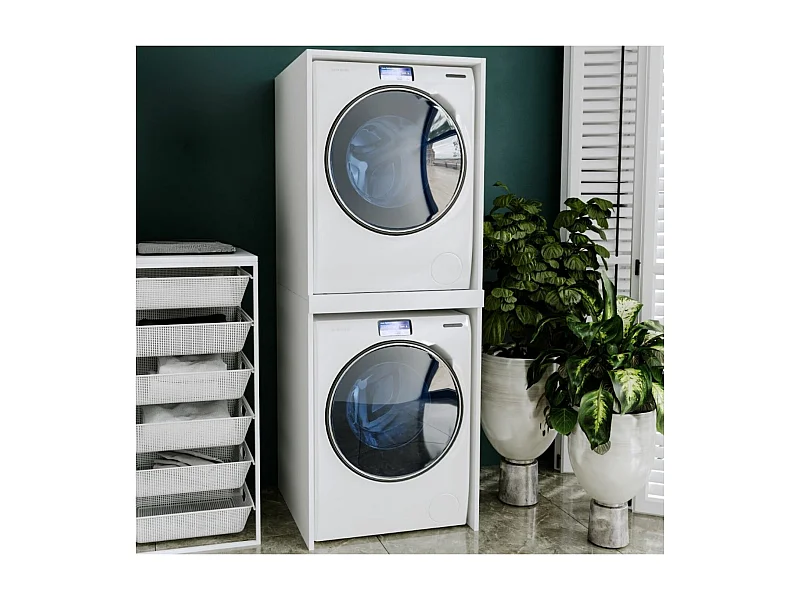 Waschmaschinenumbauschrank SLIM Waschmaschinenschrank für Waschmaschine & Wäschetrockner