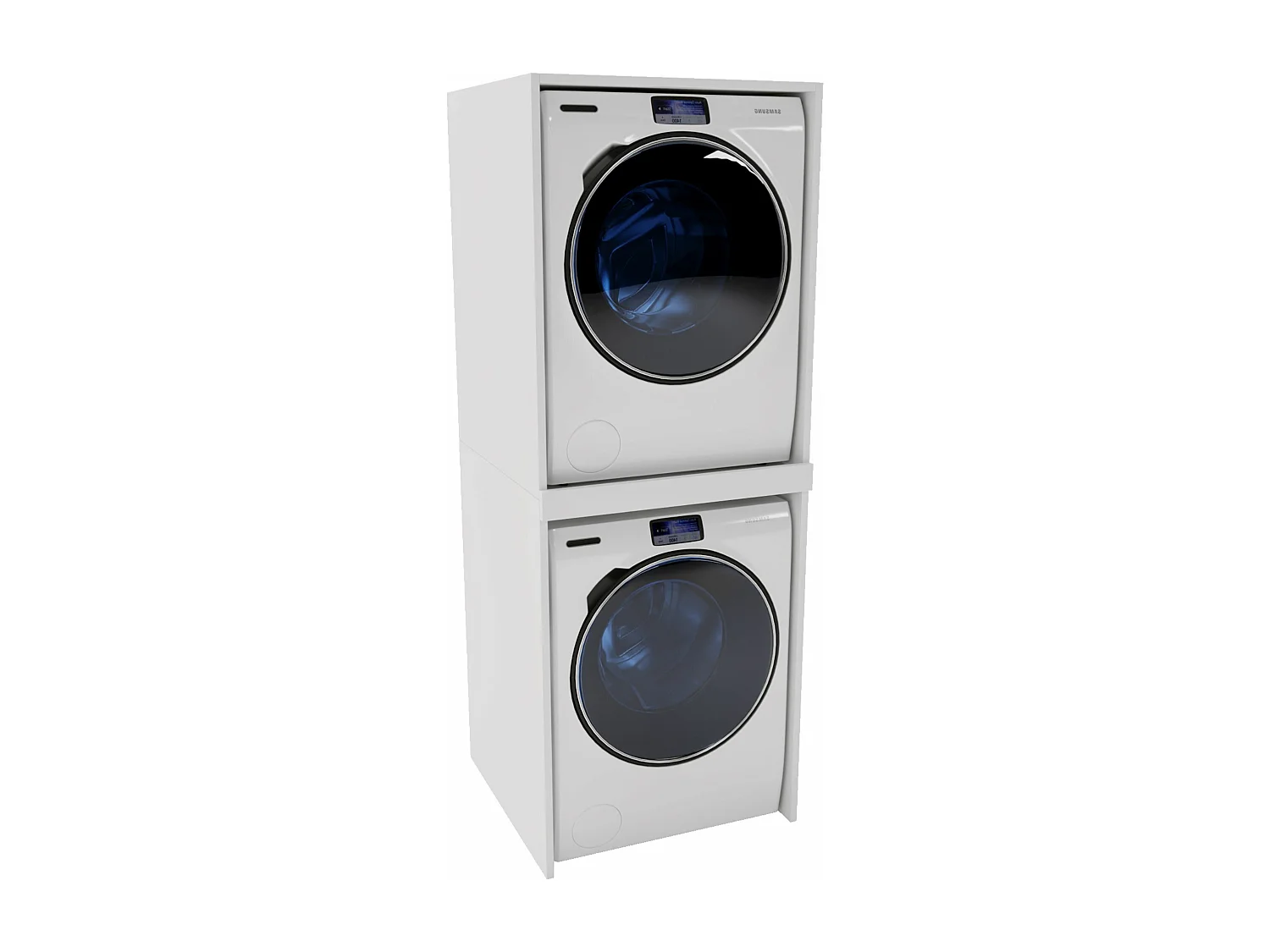 Waschmaschinenumbauschrank SLIM Waschmaschinenschrank für Waschmaschine & Wäschetrockner