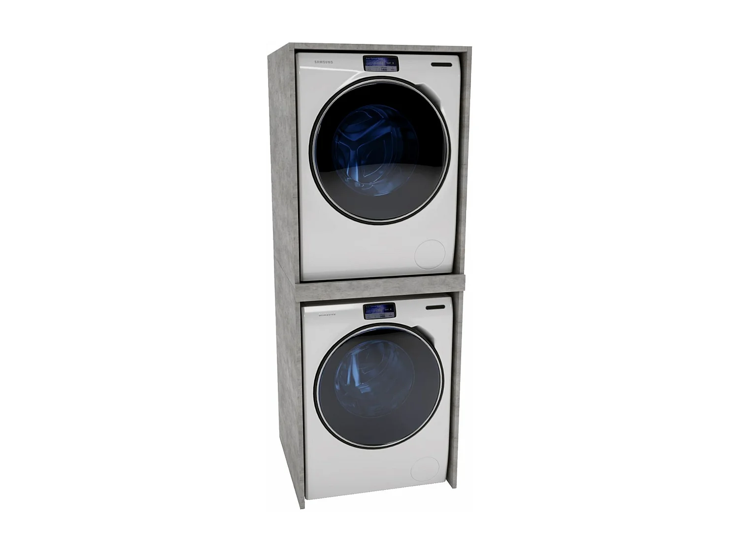 Waschmaschinenumbauschrank SLIM Waschmaschinenschrank für Waschmaschine & Wäschetrockner