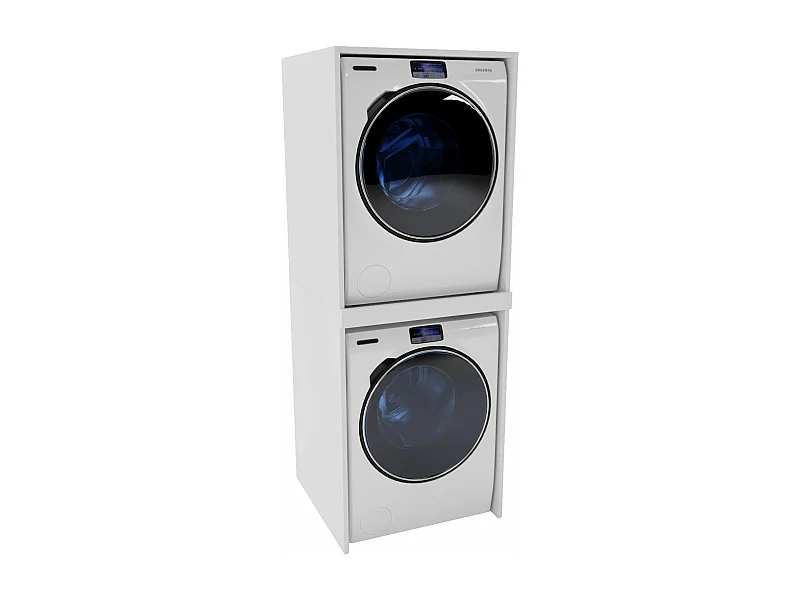 Waschmaschinenumbauschrank RAUMHIRSCH Waschmaschinenschrank für Waschmaschine & Wäschetrockner