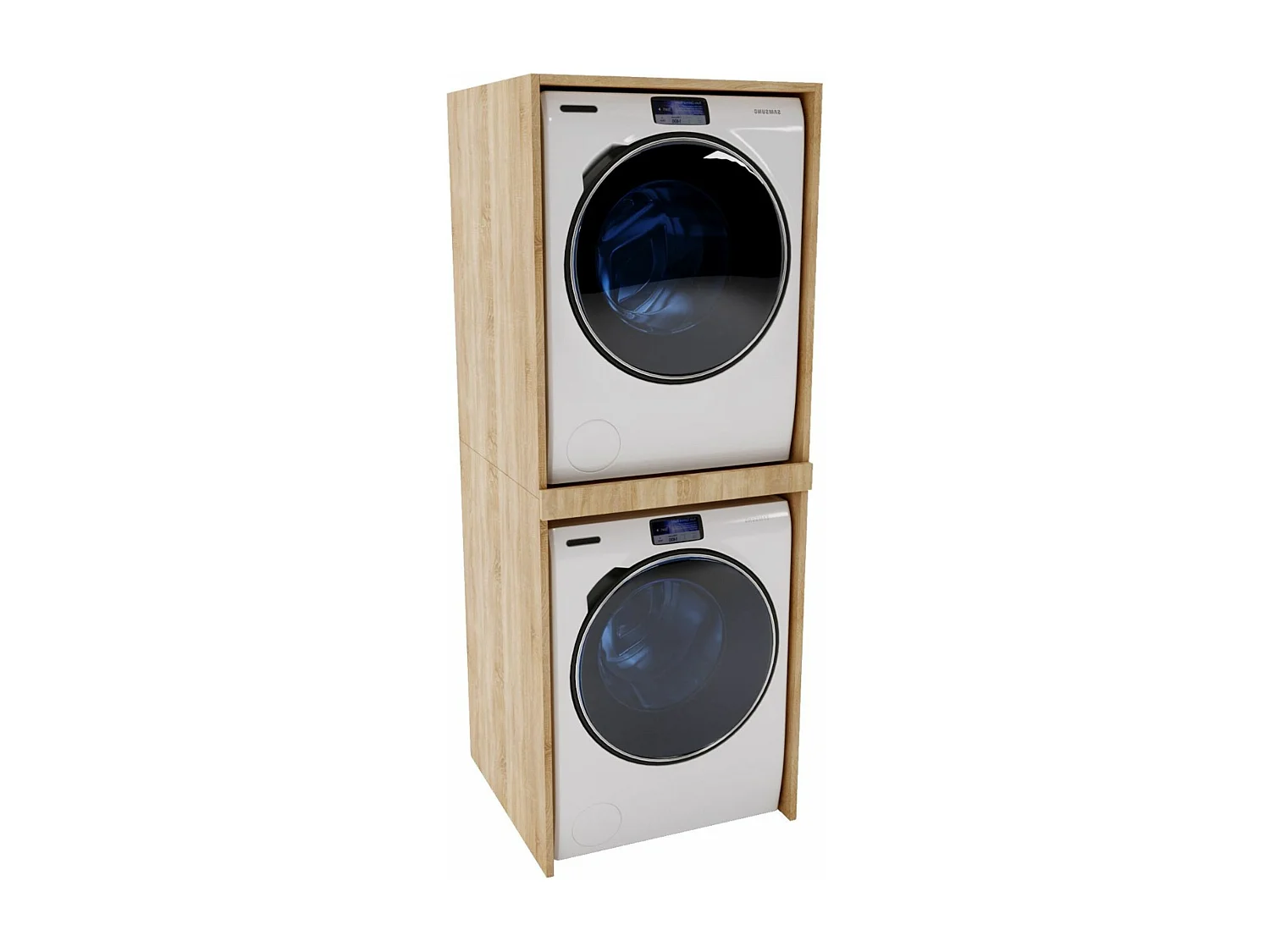 Waschmaschinenumbauschrank SLIM Waschmaschinenschrank für Waschmaschine & Wäschetrockner