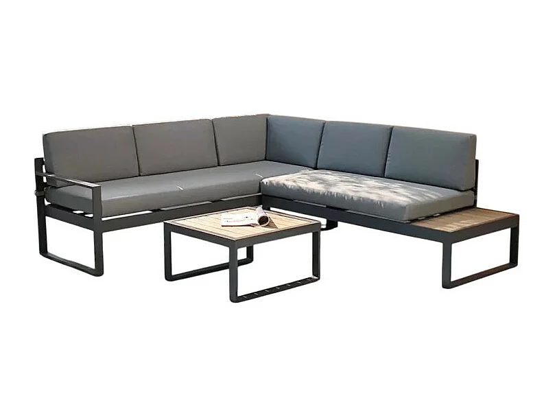 Garten Lounge Outdoor Ecksofa 3 + 2 Sitzer Couchtisch Eysha