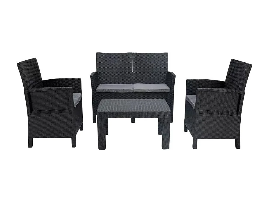 Conjunto jardín exterior sofá 2 sillones mesa de centro Taormina Grand Soleil