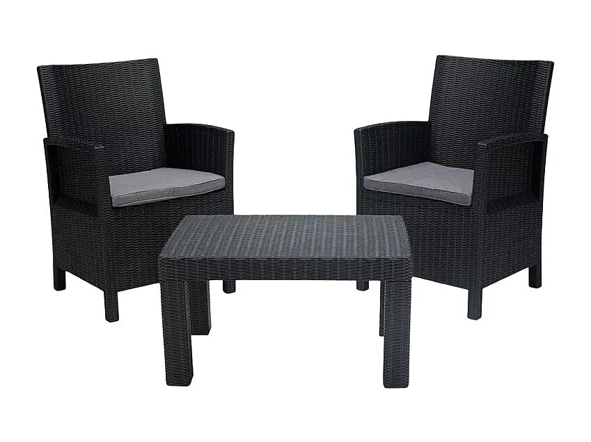 Set Gartenmöbel 2 Sessel Kissen und  Tisch Tropea Grand Soleil