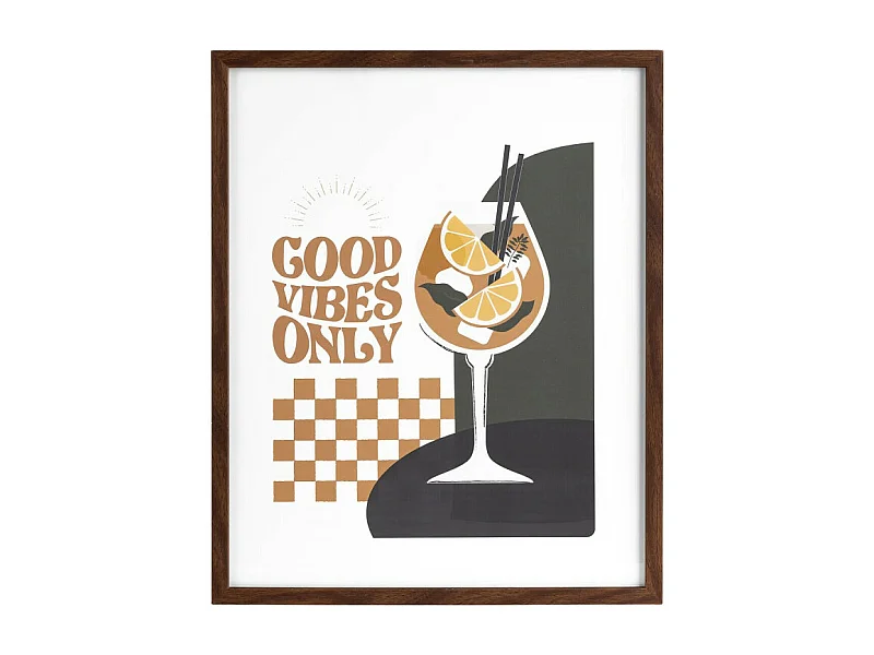 Cadre Déco "Armel" 40x50cm Multicolore