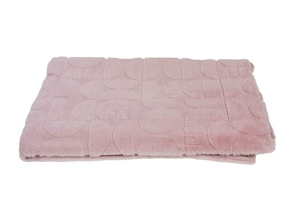 Plaid mae vieux rose 130x170 cm