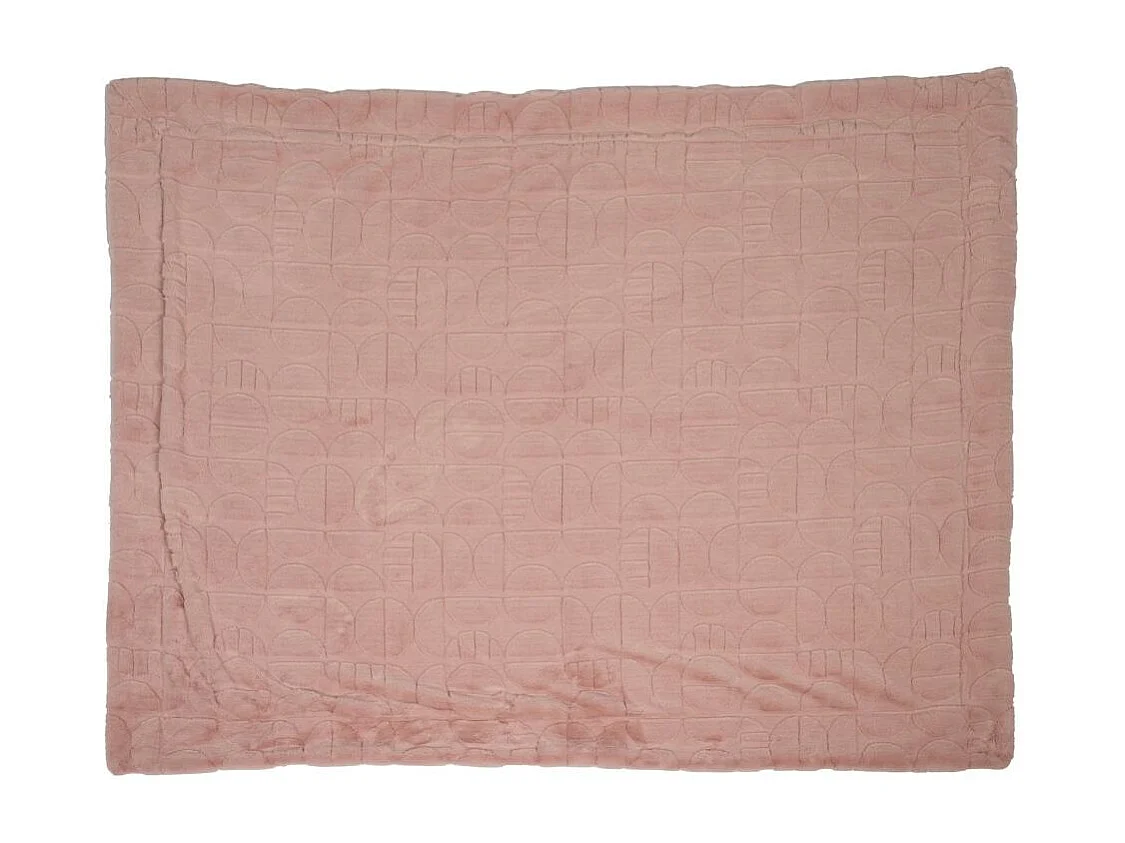 Plaid mae vieux rose 130x170 cm