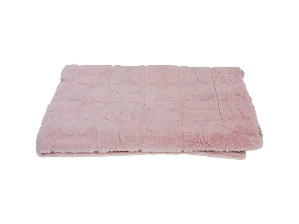 Plaid mae vieux rose 130x170 cm