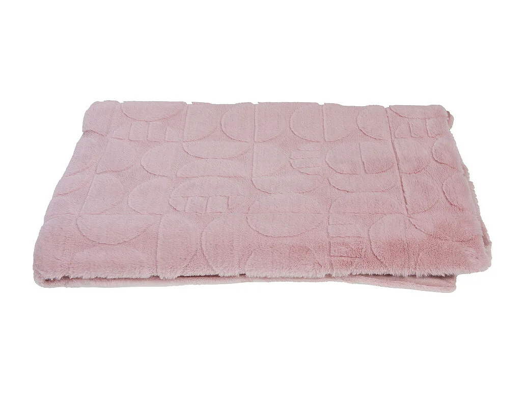 Plaid mae vieux rose 130x170 cm